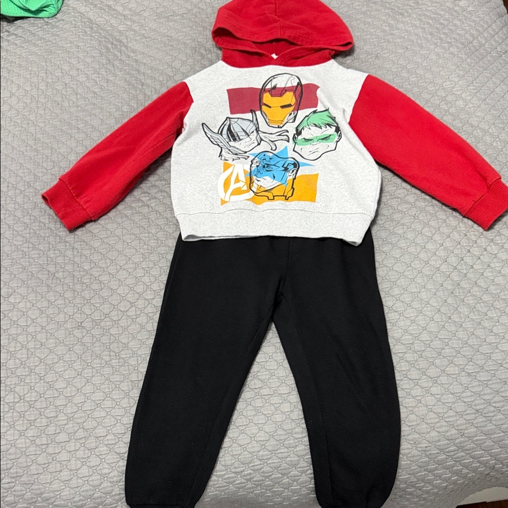 Cat & Jack Red and Black Kids Matching Set
